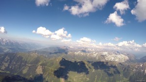 61: Schladming rückte näher - um 17:45 Uhr noch gutes Wolkenbild...