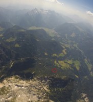 15: Kurz vor der Basis dockte Vollgas-Berni ebenfalls ans Mühlsturzhorn an – SUPER – bald zu zweit!