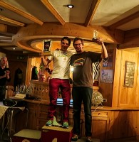 4: Liga-Gesamtwertung: 1. ein heuer souveräner Helei mit Christoph auf Rang 3