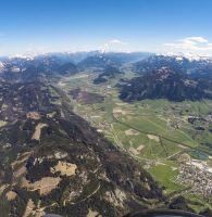 4: Hoch über Stainach mit Blick zurück auf Wörschach und dahinter Liezen