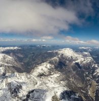 15: Anflug ins oberösterreichische Stoder-Tal mit Destination Kleiner Priel (Bildmitte links)